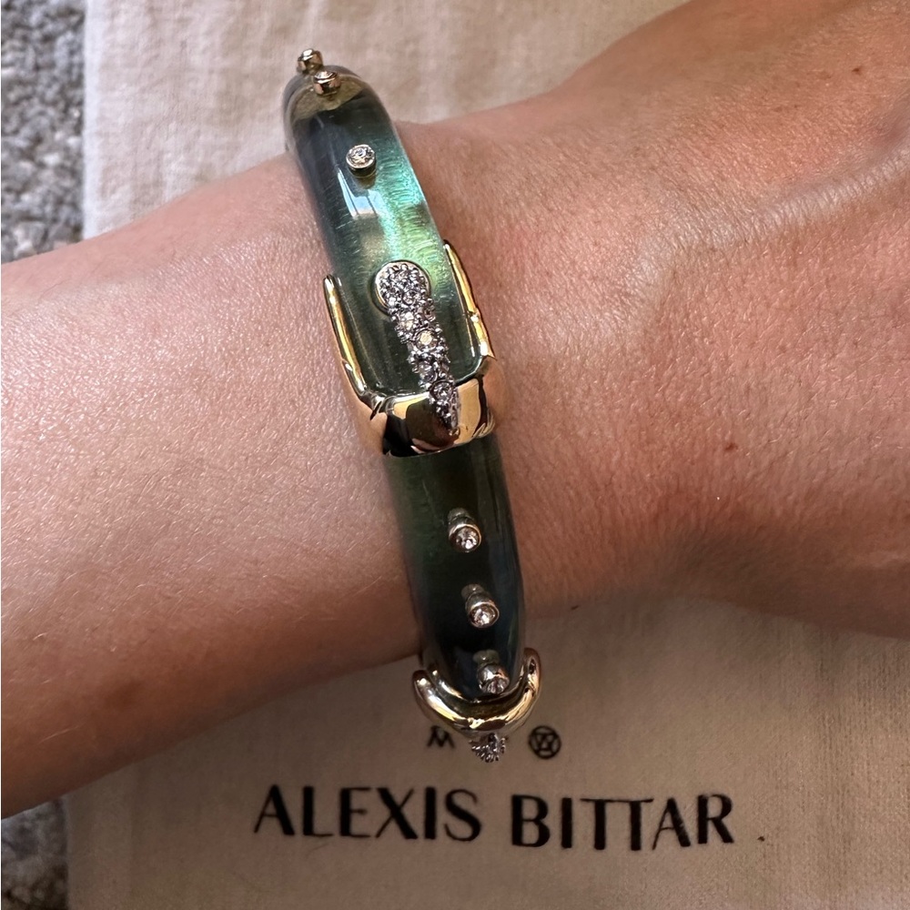 Alexis Bittar Lucite buckle bracelet